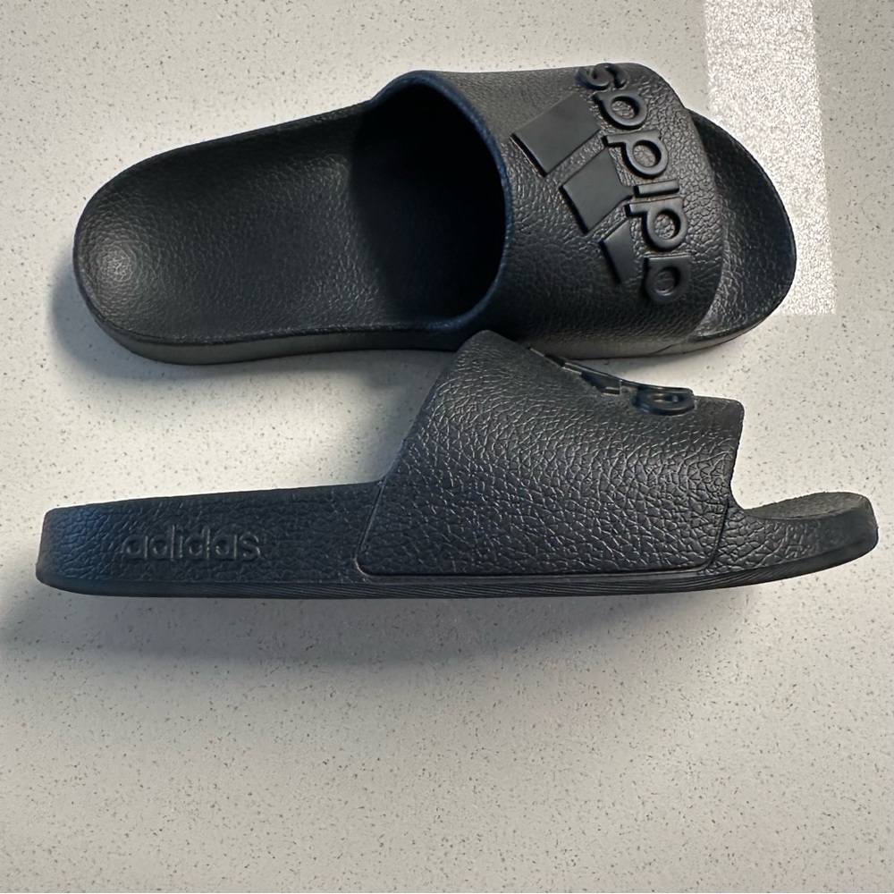 Adidas Black Slide Sandals - Picture 5 of 8